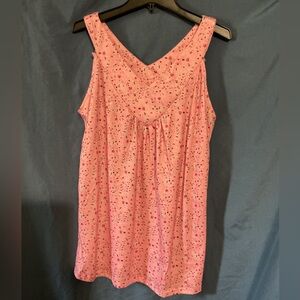 Leo Rosi Pink Floral Tank Top